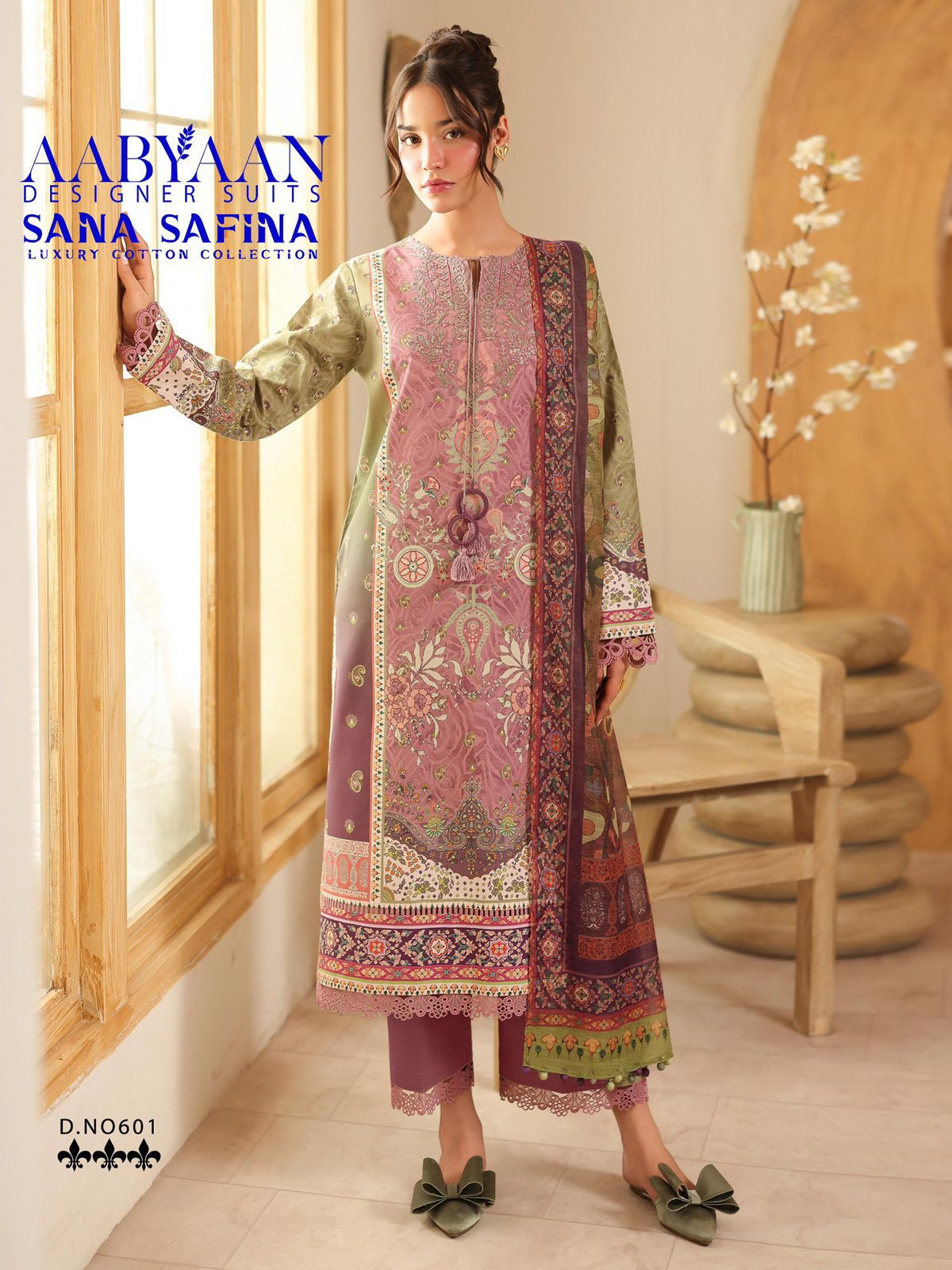 Sana Safina Vol 6 Aabyaan Cotton Karachi Salwar Suits Supplier Gujarat