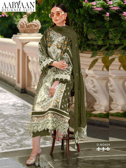 Sana Safina Vol 6 Aabyaan Cotton Karachi Salwar Suits Supplier Gujarat