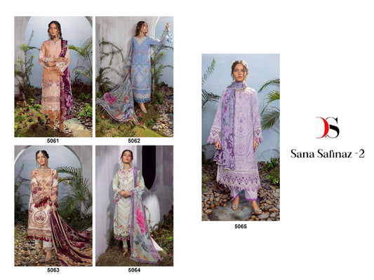 Sana Safinaz 2 Deepsy Pure Cotton Pakistani Salwar Suits Supplier Ahmedabad