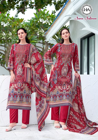 Sana Safinaz Harshit Fashion Cotton Karachi Salwar Suits Exporter Ahmedabad