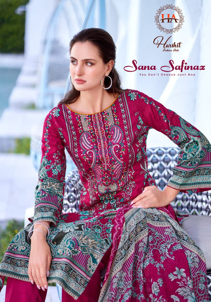 Sana Safinaz Harshit Fashion Cotton Karachi Salwar Suits Exporter Ahmedabad
