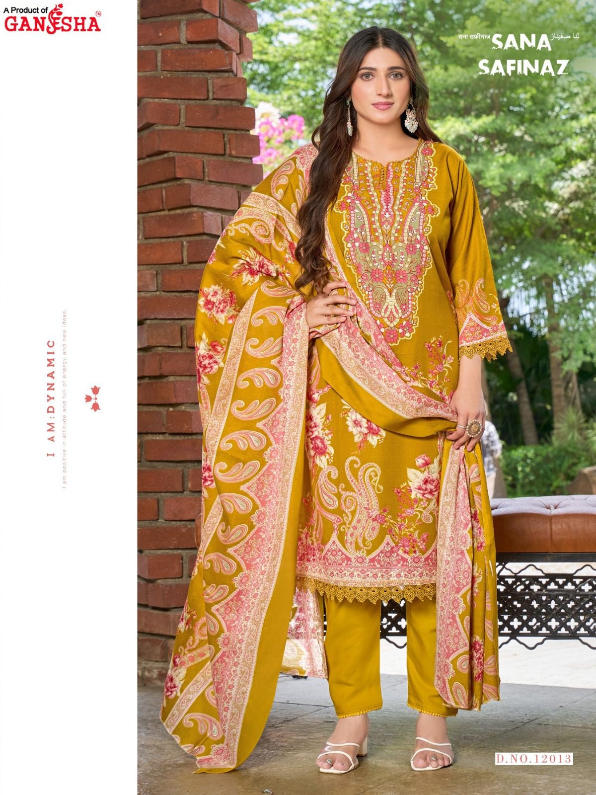 Sana Safinaz Vol 12 Ganesha Mix Cotton Karachi Salwar Suits Supplier India