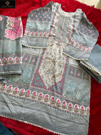 Sana Safinaz Vol 1 Aaliz Prints Mix Cotton Karachi Salwar Suits Manufacturer