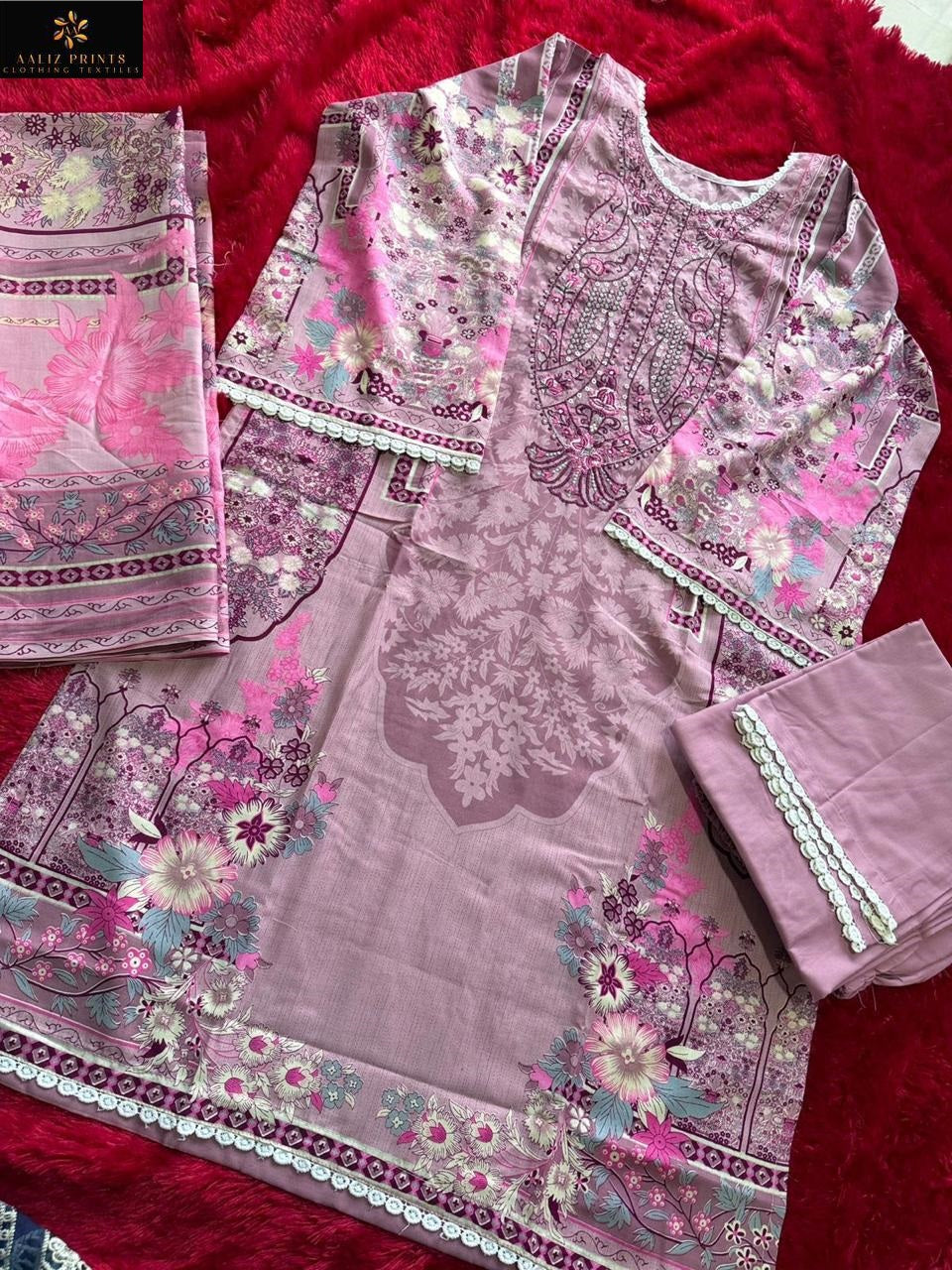 Sana Safinaz Vol 1 Aaliz Prints Mix Cotton Karachi Salwar Suits Manufacturer