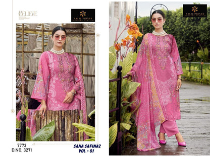 Sana Safinaz Vol 1 Aaliz Prints Mix Cotton Karachi Salwar Suits Manufacturer