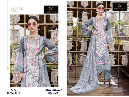 Sana Safinaz Vol 1 Aaliz Prints Mix Cotton Karachi Salwar Suits Manufacturer