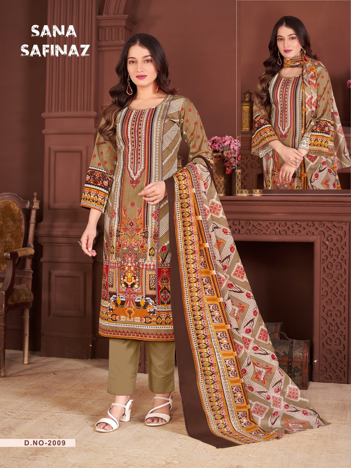 Sana Safinaz Vol 2 Ganesha Cotton Karachi Salwar Suits Manufacturer Gujarat