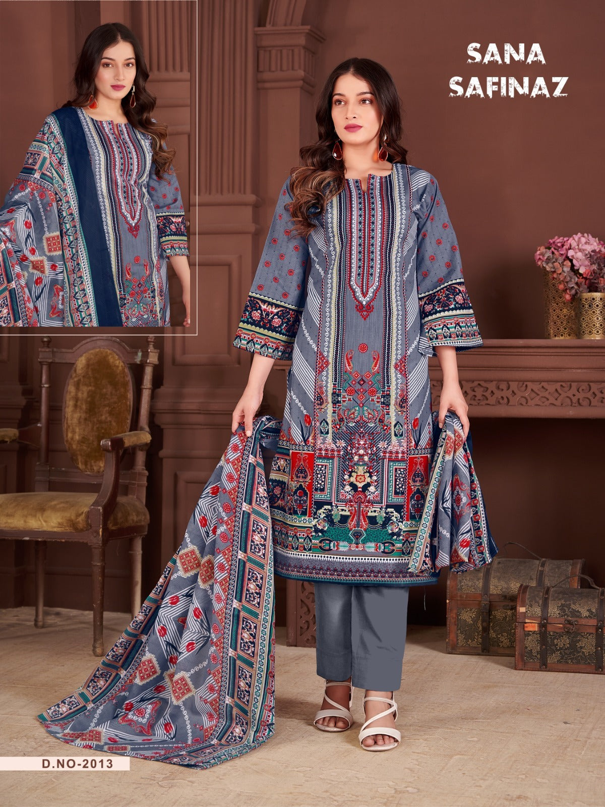 Sana Safinaz Vol 2 Ganesha Cotton Karachi Salwar Suits Manufacturer Gujarat