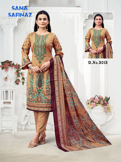 Sana Safinaz Vol 3 Ganesha Cotton Karachi Salwar Suits Wholesale