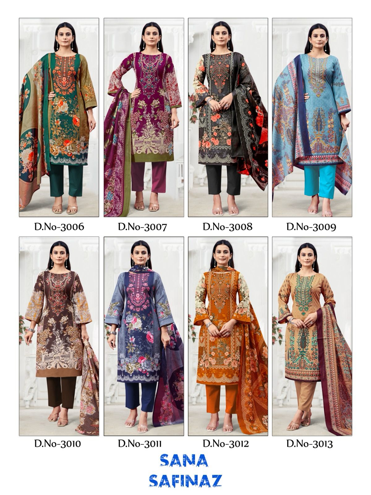 Sana Safinaz Vol 3 Ganesha Cotton Karachi Salwar Suits Wholesale