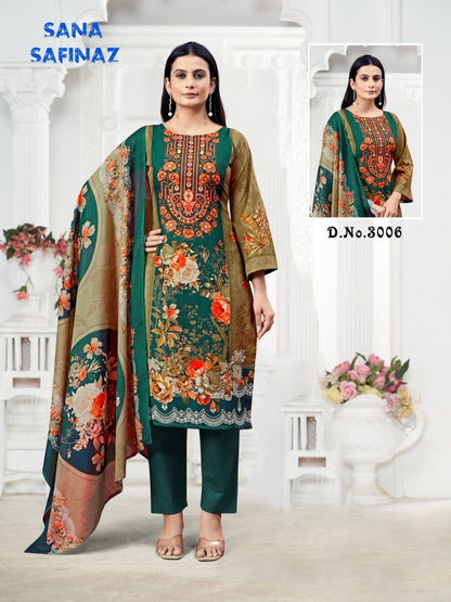 Sana Safinaz Vol 3 Ganesha Cotton Karachi Salwar Suits Wholesale