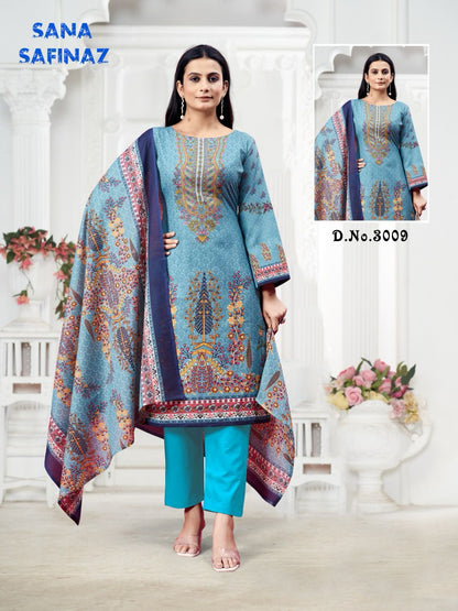 Sana Safinaz Vol 3 Ganesha Cotton Karachi Salwar Suits Wholesale