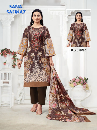 Sana Safinaz Vol 3 Ganesha Cotton Karachi Salwar Suits Wholesale