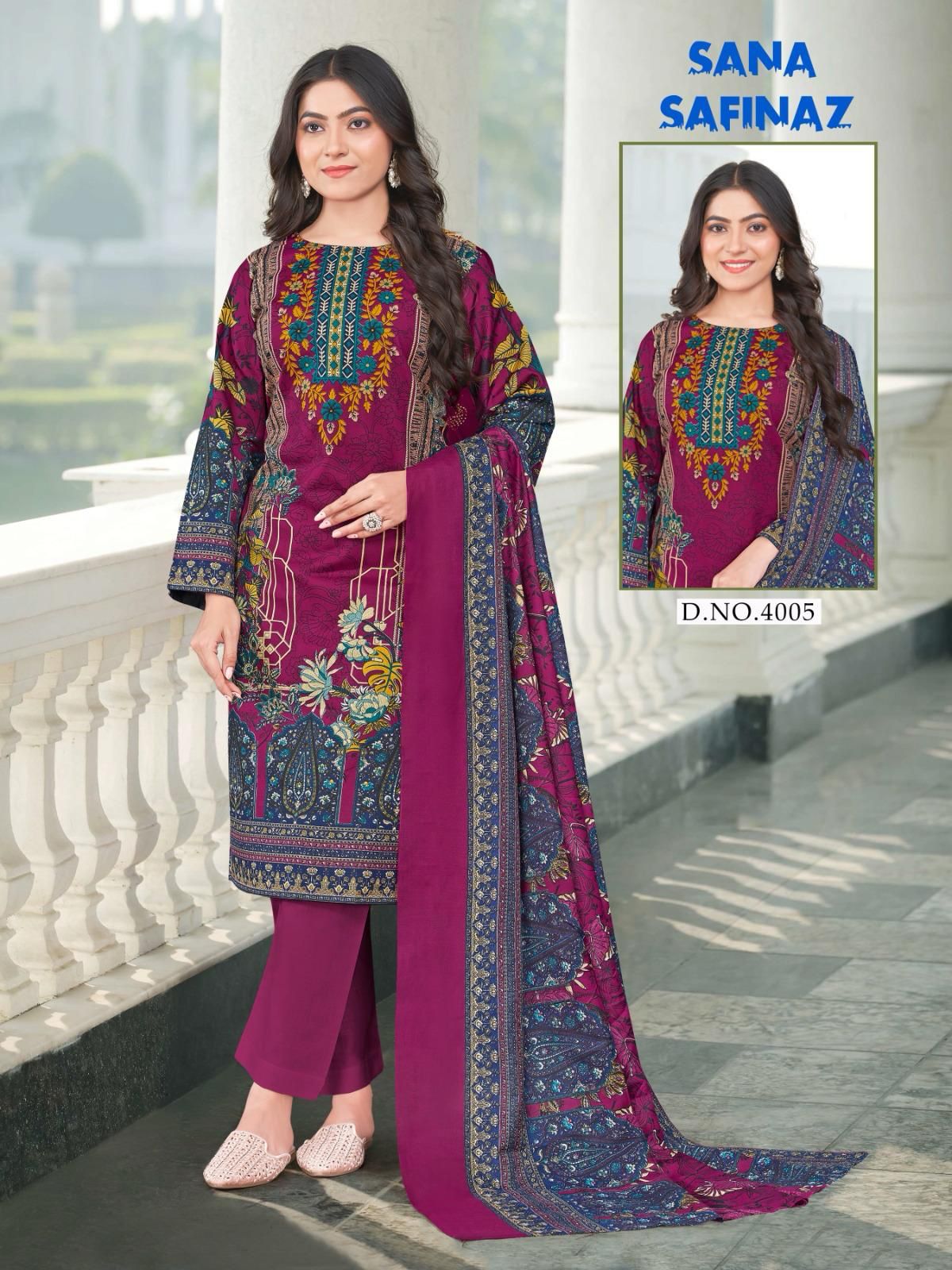 Sana Safinaz Vol 4 Ganesha Cotton Karachi Salwar Suits Wholesaler