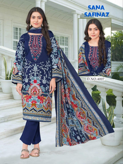 Sana Safinaz Vol 4 Ganesha Cotton Karachi Salwar Suits Wholesaler