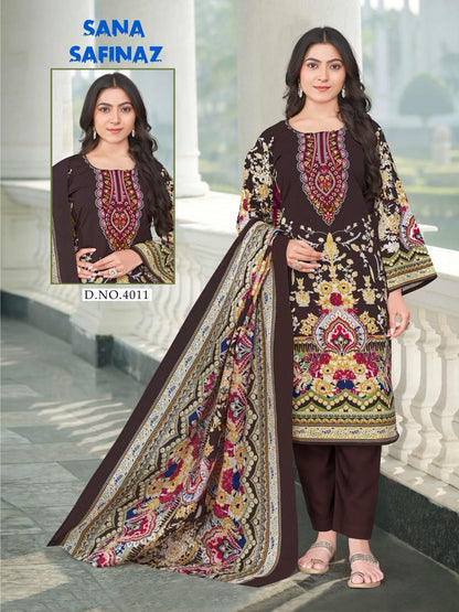 Sana Safinaz Vol 4 Ganesha Cotton Karachi Salwar Suits Wholesaler