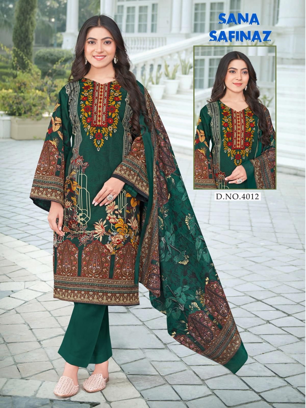 Sana Safinaz Vol 4 Ganesha Cotton Karachi Salwar Suits Wholesaler
