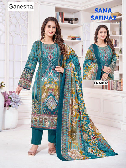 Sana Safinaz Vol 6 Ganesha Cotton Karachi Salwar Suits Wholesale Price