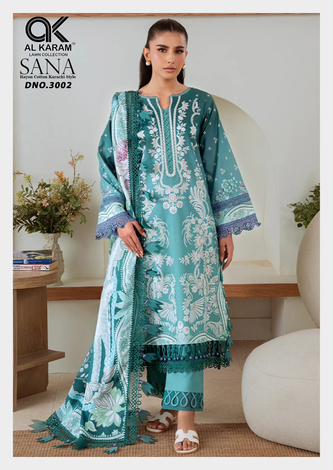 Sana Vol 3 Al Karam Reyon Karachi Salwar Suits Wholesaler