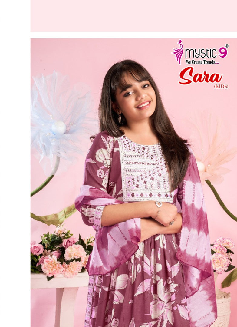 Sana Vol 4 Mystic 9 Rayon Girls Readymade Pant Suits Wholesale Price
