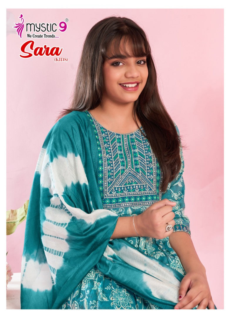 Sana Vol 4 Mystic 9 Rayon Girls Readymade Pant Suits Wholesale Price
