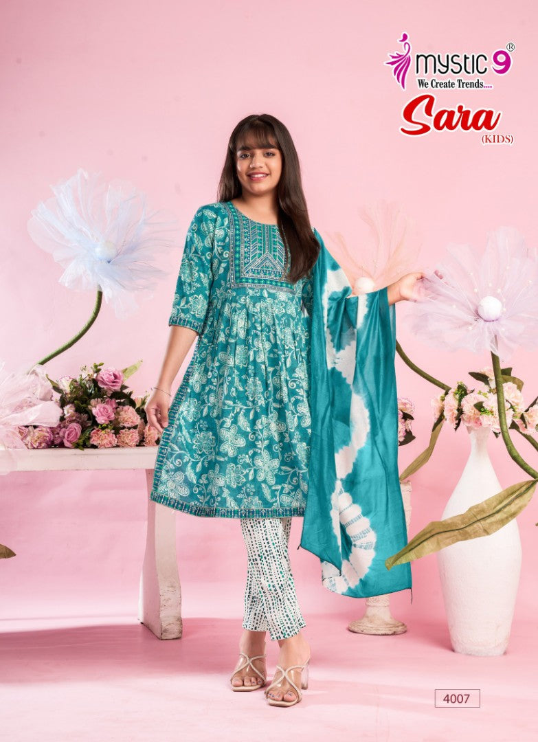 Sana Vol 4 Mystic 9 Rayon Girls Readymade Pant Suits Wholesale Price