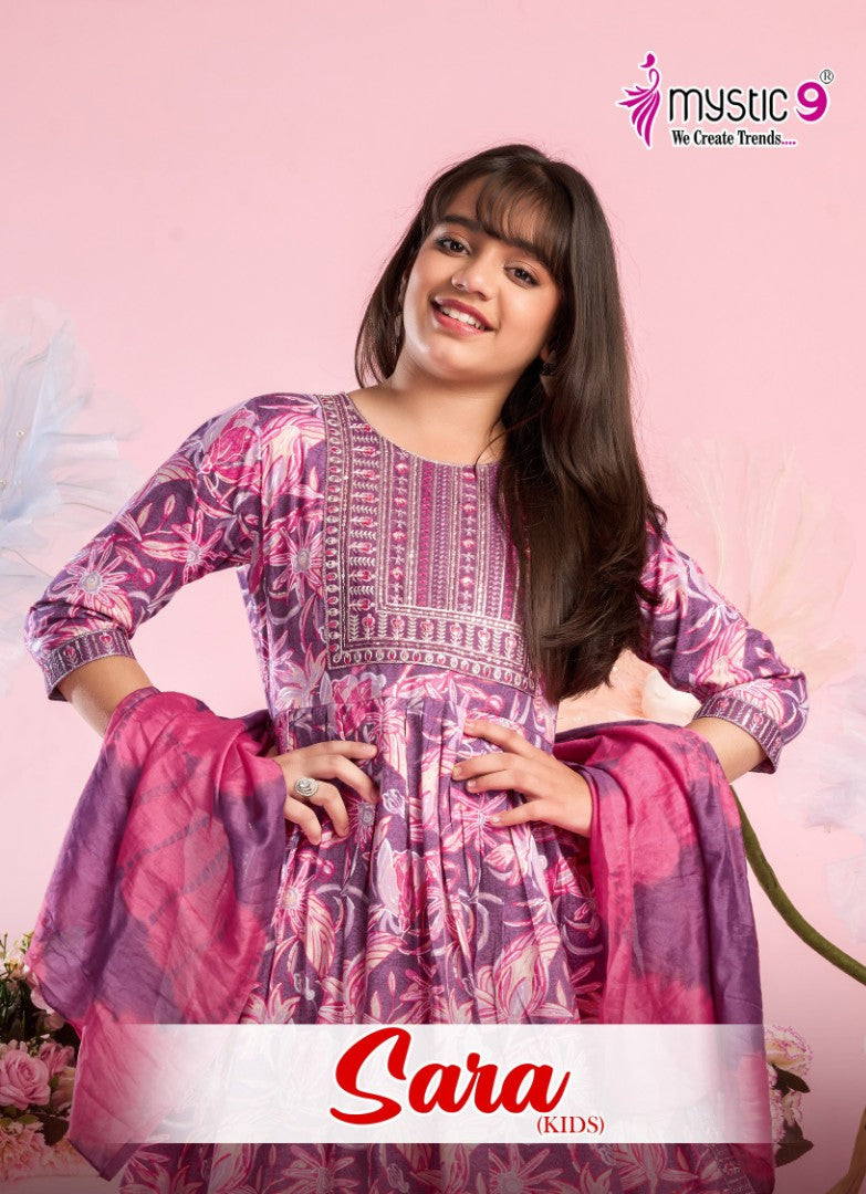 Sana Vol 4 Mystic 9 Rayon Girls Readymade Pant Suits Wholesale Price