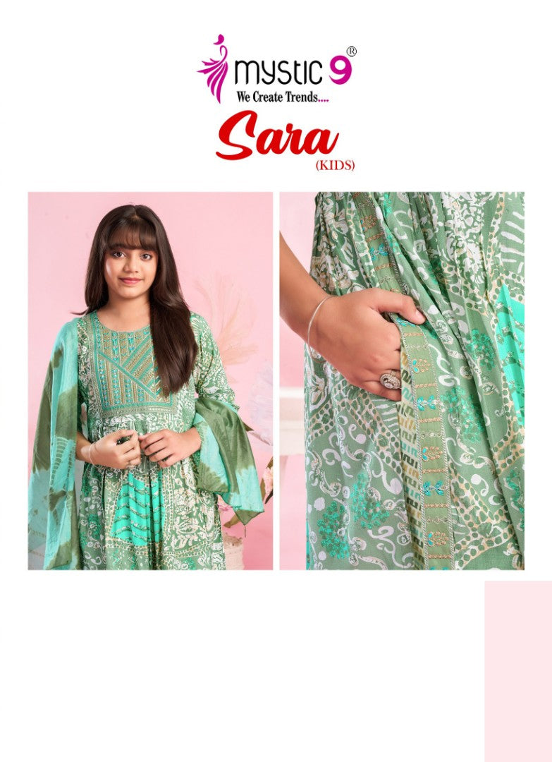 Sana Vol 4 Mystic 9 Rayon Girls Readymade Pant Suits Wholesale Price