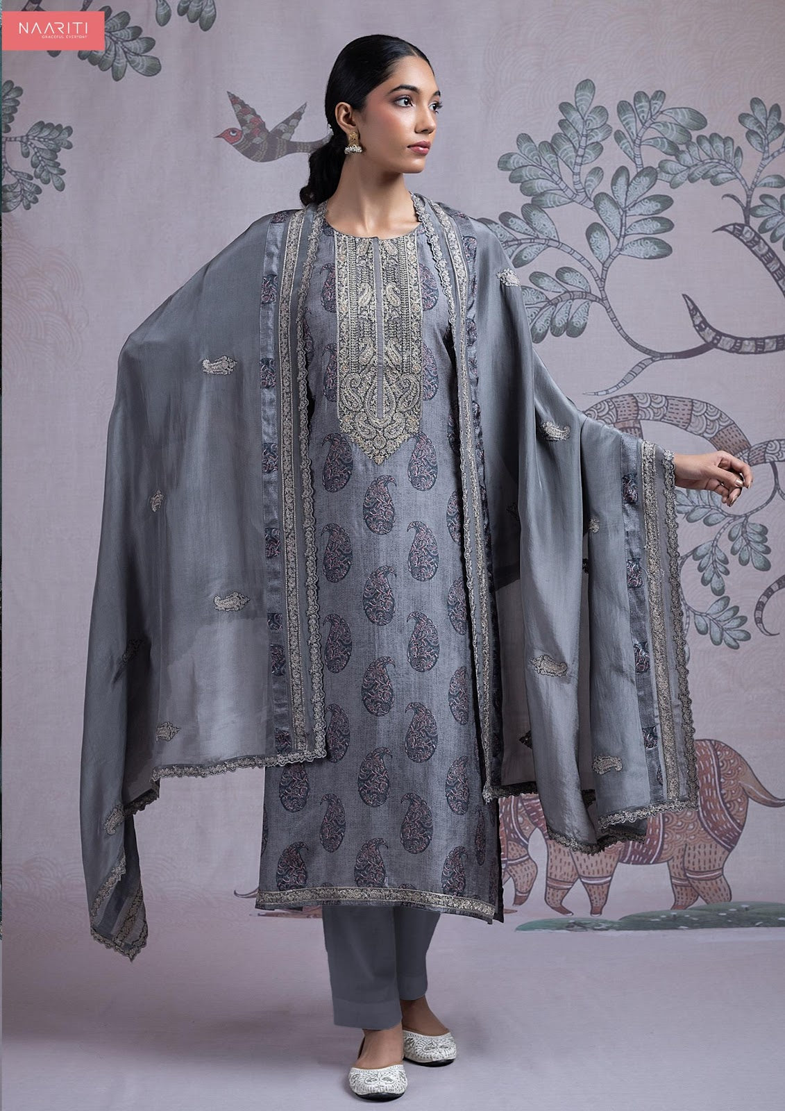 Sanaaz Naariti Silk Pant Style Suits Wholesale Price