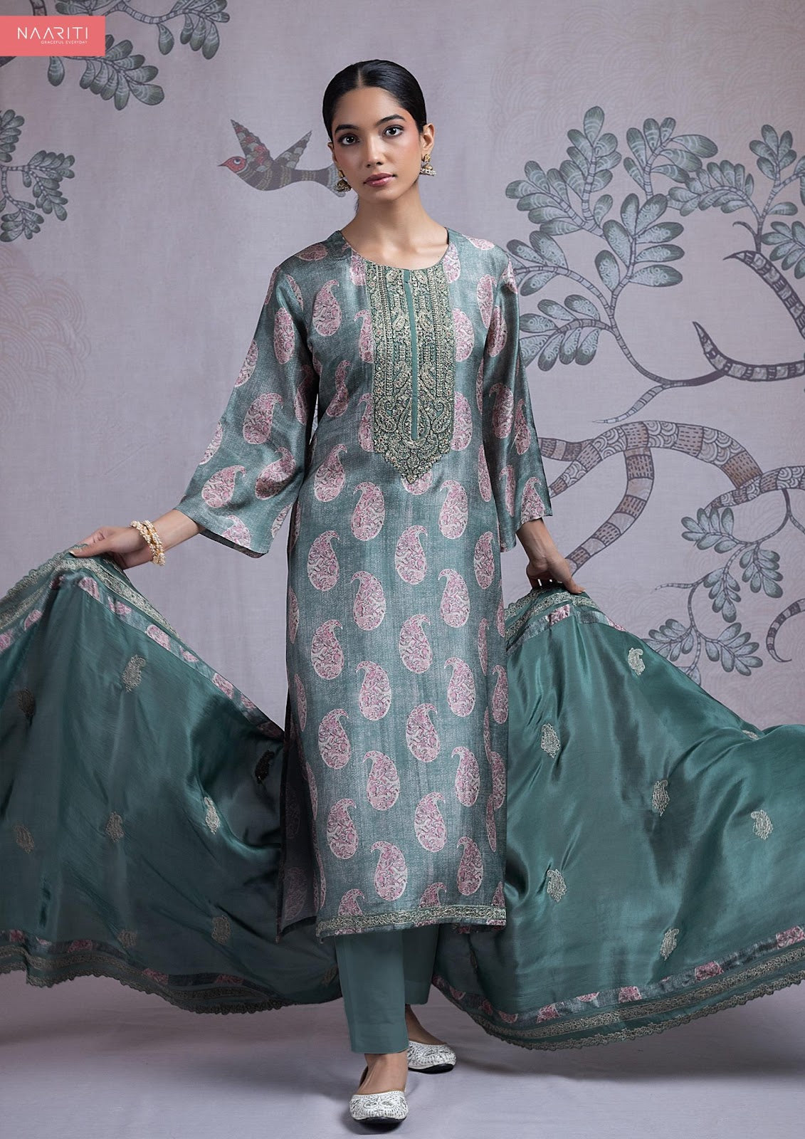 Sanaaz Naariti Silk Pant Style Suits Wholesale Price
