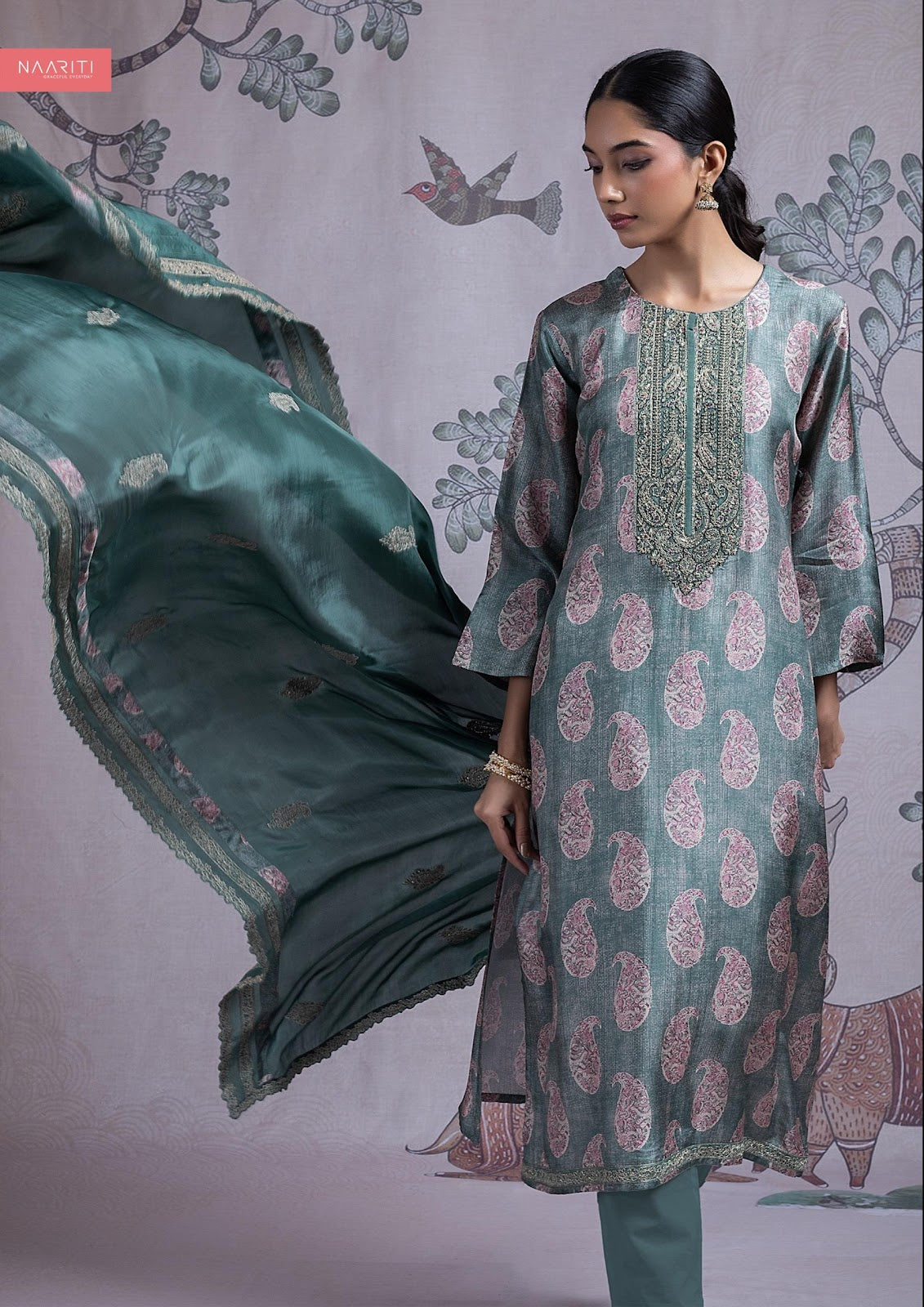 Sanaaz Naariti Silk Pant Style Suits Wholesale Price