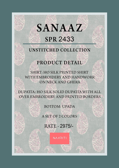 Sanaaz Naariti Silk Pant Style Suits Wholesale Price