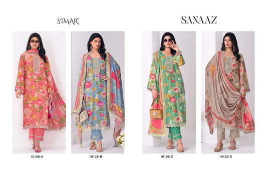 Sanaaz Simar Viscose Muslin Pant Style Suits Manufacturer Gujarat
