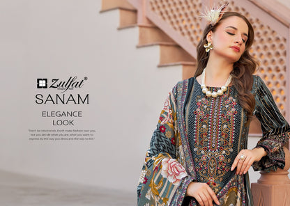 Sanam Zulfat Designer Rayon Karachi Salwar Suits Supplier Ahmedabad
