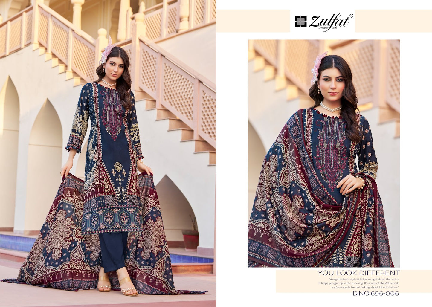 Sanam Zulfat Designer Rayon Karachi Salwar Suits Supplier Ahmedabad