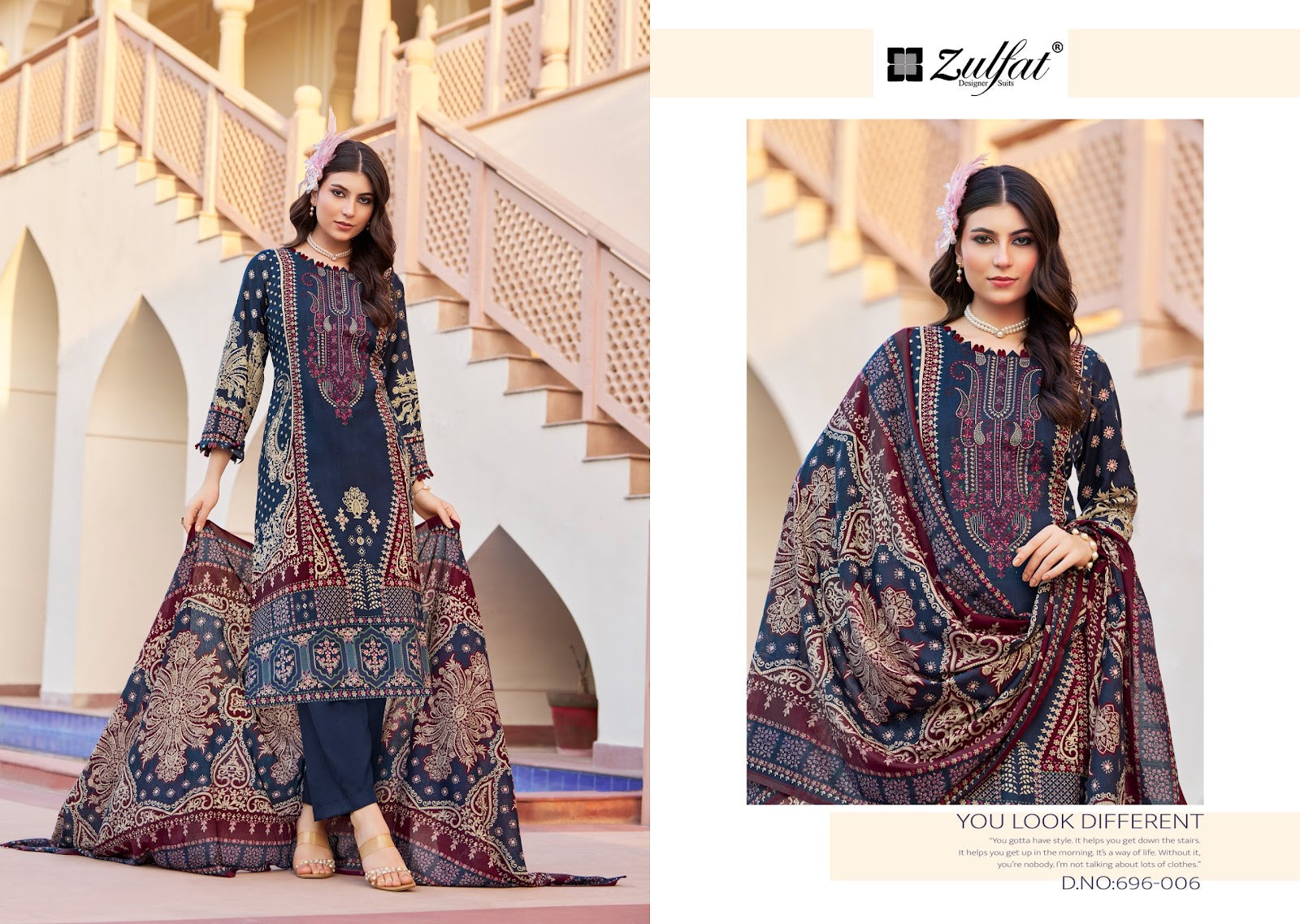 Sanam Zulfat Designer Rayon Karachi Salwar Suits Supplier Ahmedabad