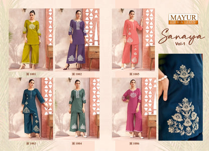 Sanaya Mayur Creation Vertican Co Ord Set Manufacturer
