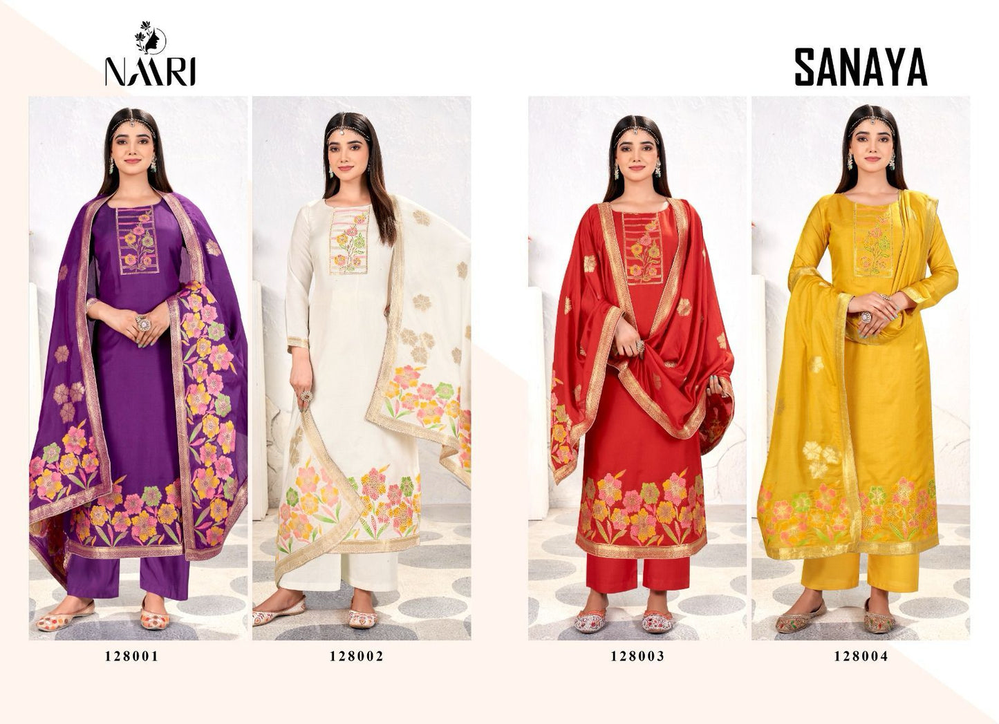 Sanaya Naari Pure Muslin Pant Style Suits Wholesale Rate