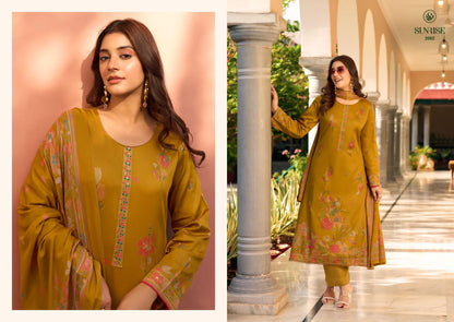Sanaya Vol 2 Sunrise Jam Satin Pant Style Suits Exporter Ahmedabad