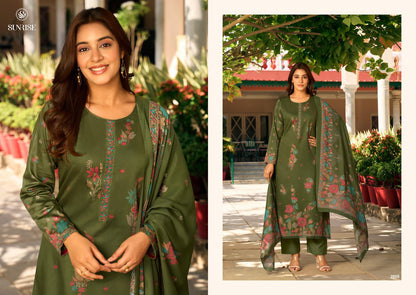 Sanaya Vol 2 Sunrise Jam Satin Pant Style Suits Exporter Ahmedabad