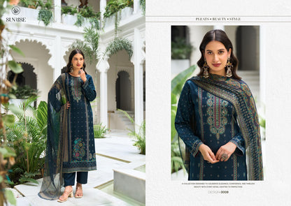 Sanaya Vol 3 Sunrise Jam Satin Pant Style Suits Wholesale Price