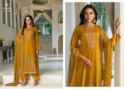Sanaya Vol 3 Sunrise Jam Satin Pant Style Suits Wholesale Price