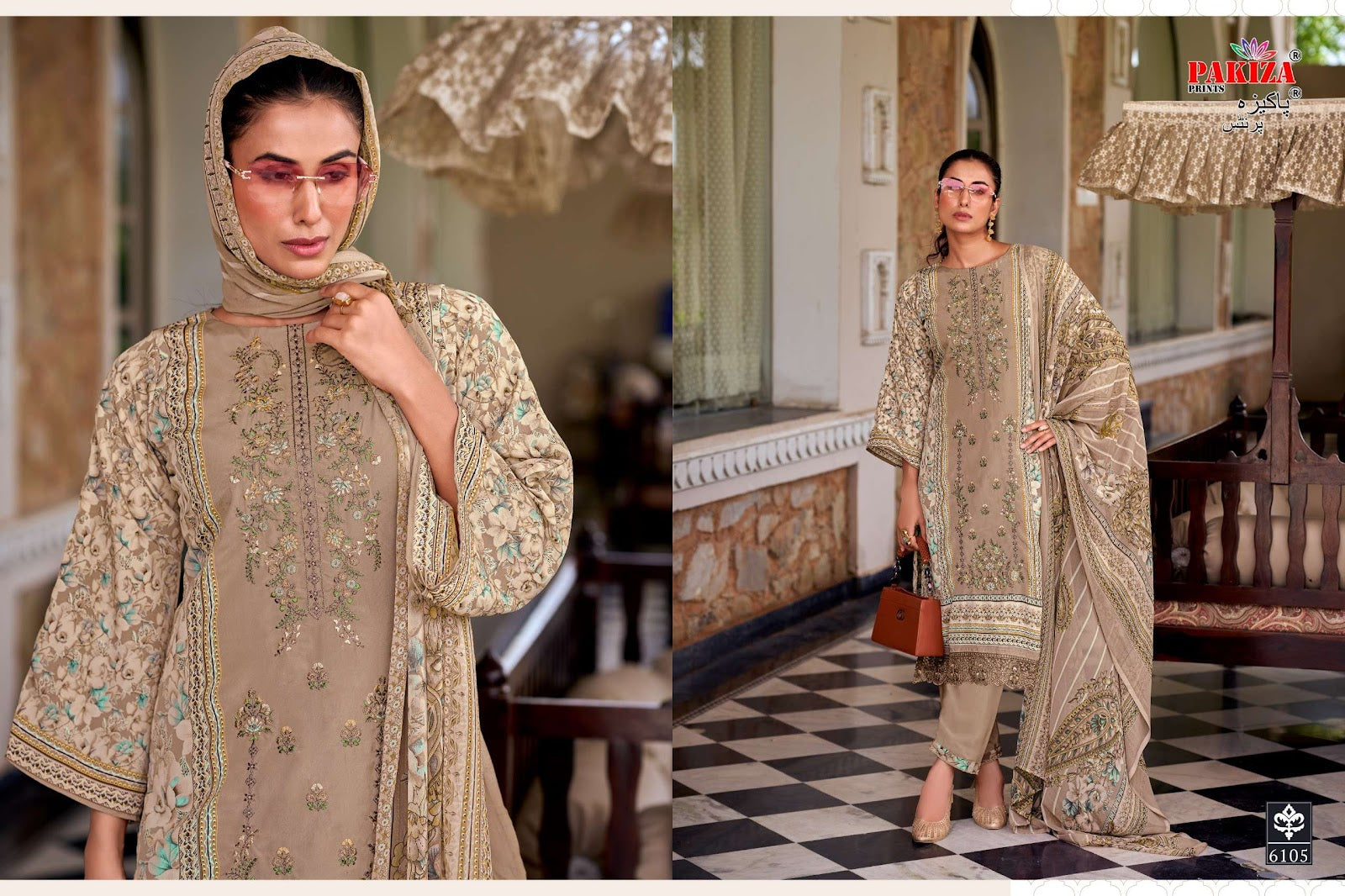 Sanaya Vol 61 Pakiza Prints Crepe Karachi Salwar Suits Supplier India