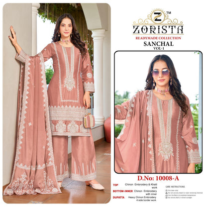 Sanchal Vol 1 Zorista Chinon Silk Pakistani Readymade Suits Exporter Gujarat