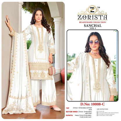 Sanchal Vol 1 Zorista Chinon Silk Pakistani Readymade Suits Exporter Gujarat