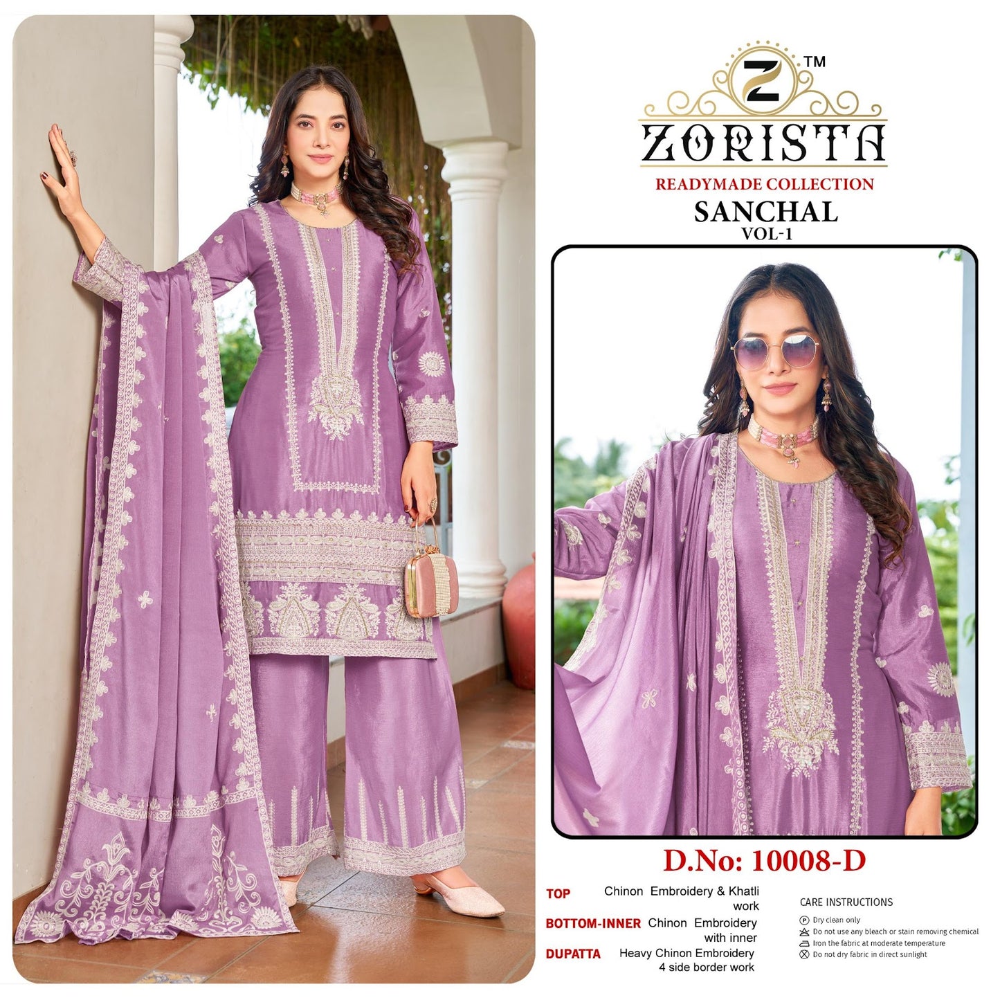 Sanchal Vol 1 Zorista Chinon Silk Pakistani Readymade Suits Exporter Gujarat