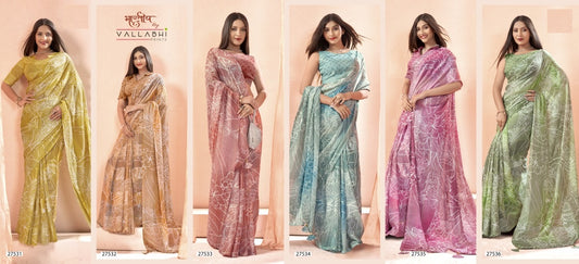 Sanchali Vallabhi Prints Georgette Sarees Wholesale Price