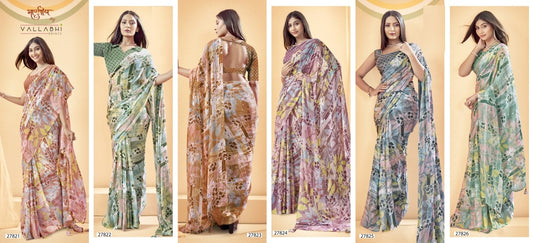 Sanchali Vol 4 Vallabhi Prints Georgette Sarees Supplier India