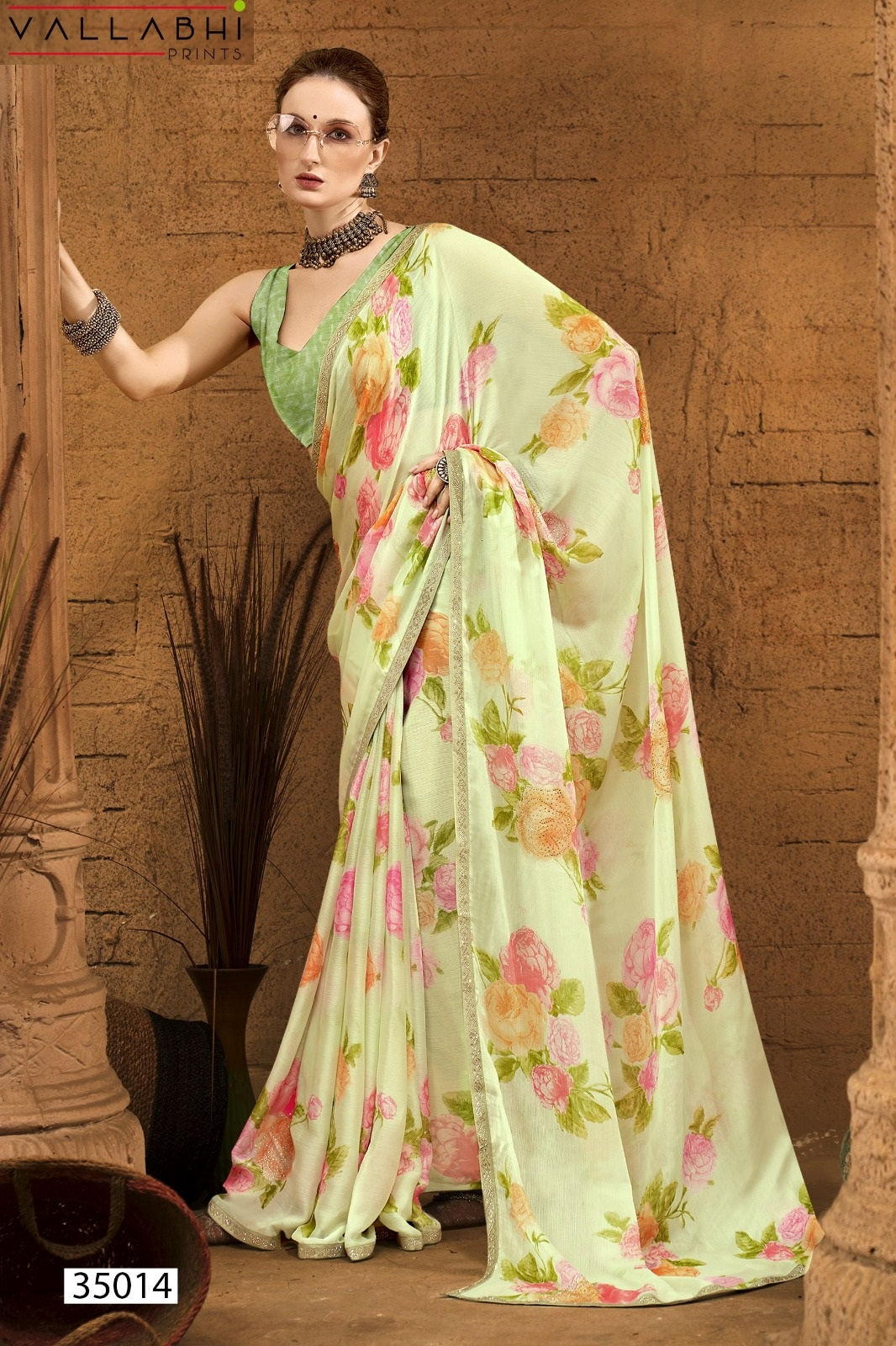 Sanchita Vallabhi Prints Chiffon Sarees Supplier India