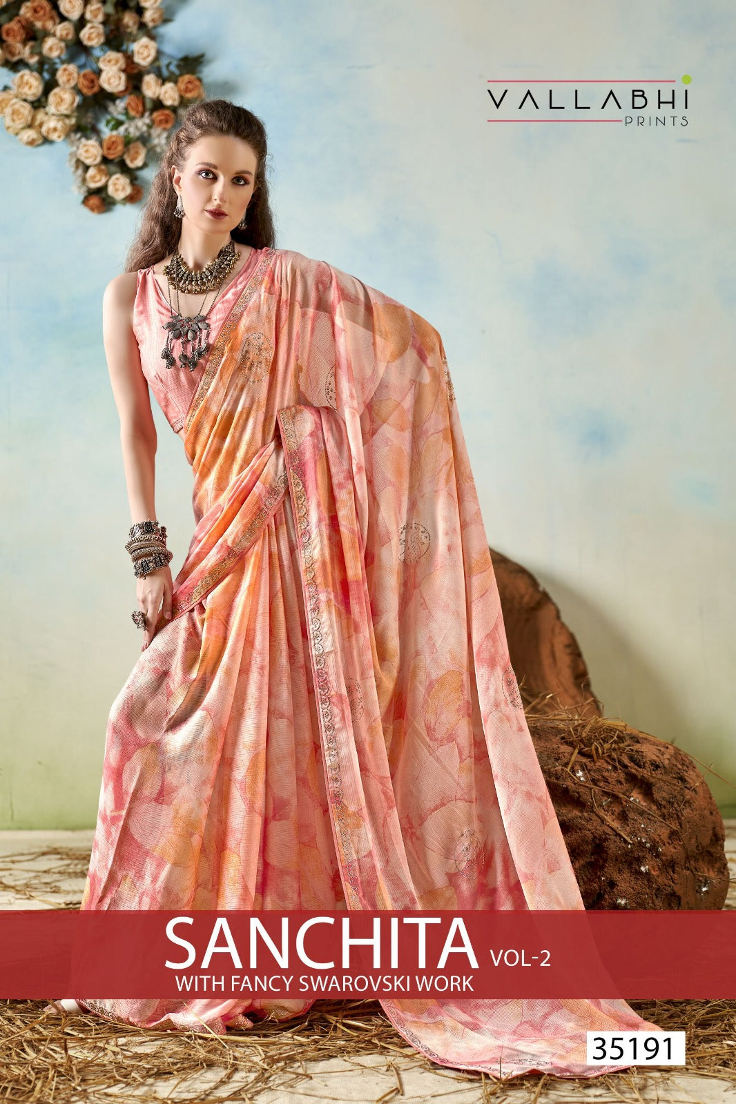 Sanchita Vol 2 Vallabhi Prints Moss Sarees Manufacturer Ahmedabad